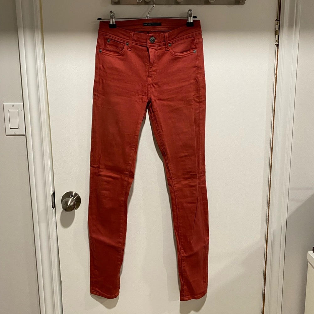 Fidelity Women's Skinny Jeans in Burnt Orange